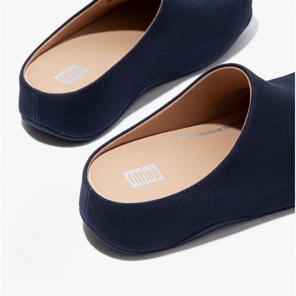 FitFlop SHUV Ladies Canvas Clogs Midnight Navy - Shuperb