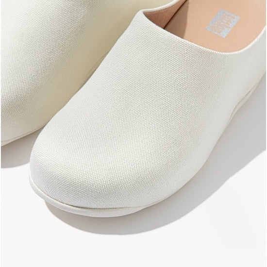 FitFlop SHUV Ladies Canvas Clogs Cream - Shuperb