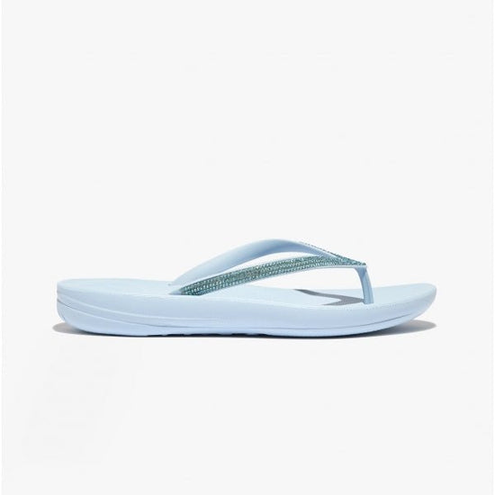 FitFlop iQUSHION SPARKLE Ladies Flip - Flops Sky Blue - Shuperb