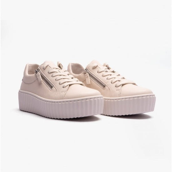 Gabor DOLLY Ladies Casual Trainers Cream - Shuperb