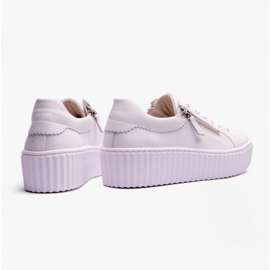 Gabor DOLLY Ladies Casual Trainers White - Shuperb