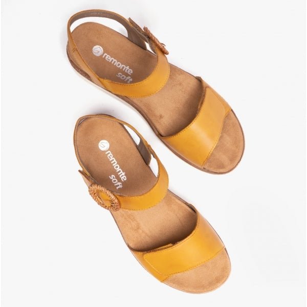 Remonte JOCELYN Ladies Casual Sandals Yellow - Shuperb