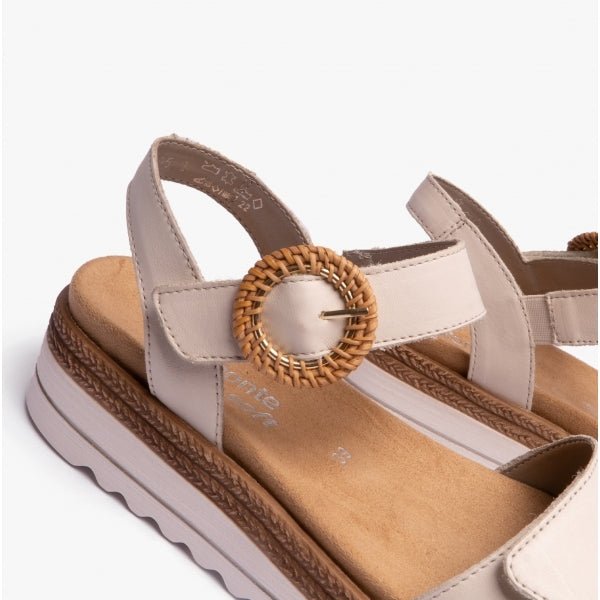 Remonte JOCELYN Ladies Casual Sandals Beige - Shuperb