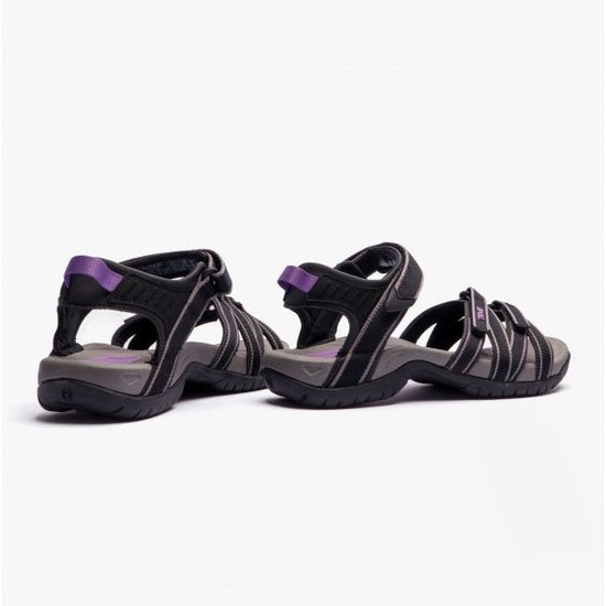 Teva TIRRA Ladies Strappy Sandals Black/Grey - Shuperb