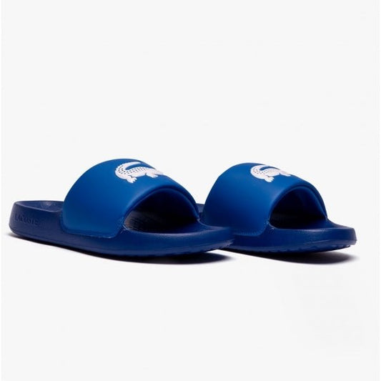 Lacoste CROCO Mens Logo Sliders Blue/White - Shuperb