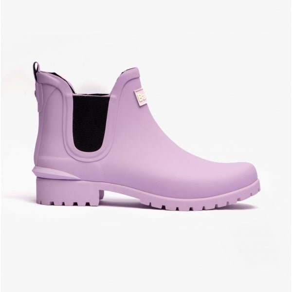 Barbour WILTON Ladies Chelsea Wellington Boots Powdered Lavender - Shuperb