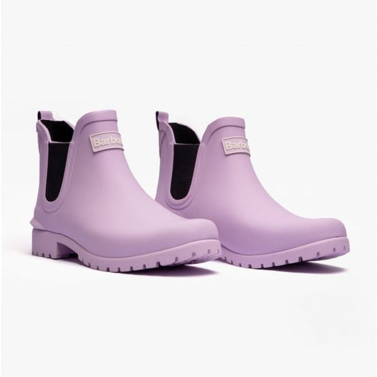 Barbour WILTON Ladies Chelsea Wellington Boots Powdered Lavender - Shuperb