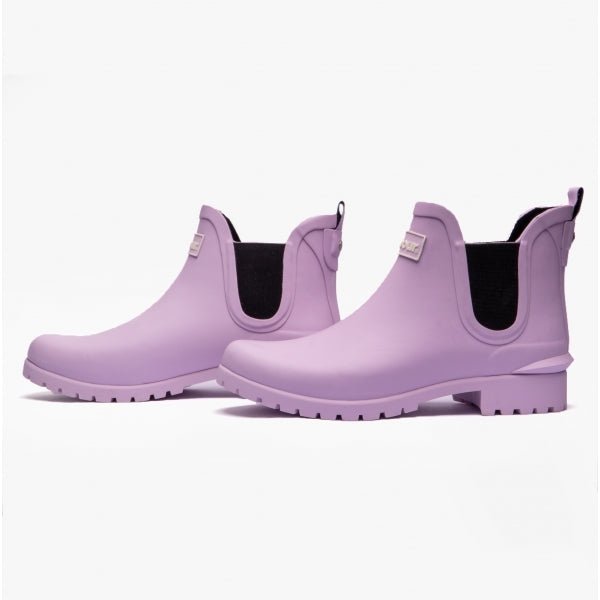 Barbour WILTON Ladies Chelsea Wellington Boots Powdered Lavender - Shuperb