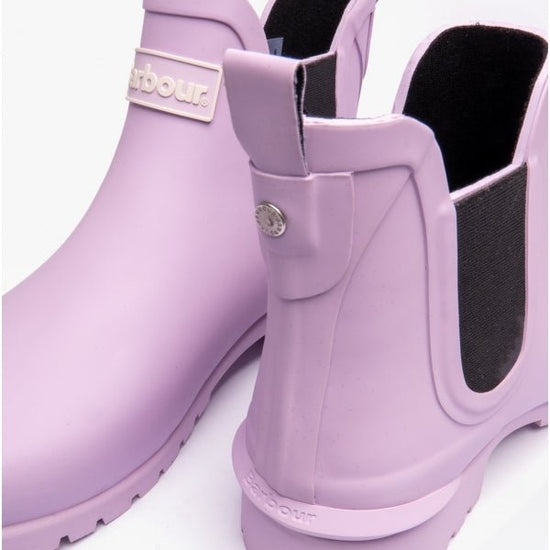 Barbour WILTON Ladies Chelsea Wellington Boots Powdered Lavender - Shuperb