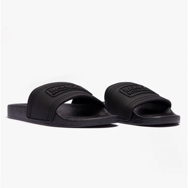 Barbour B.INTL Ladies Logo Sliders Black - Shuperb