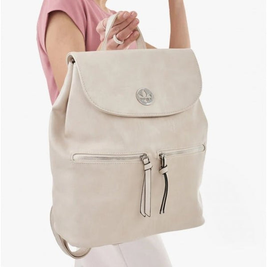 Rieker H1602 - 60 Ladies Backpack Beige - Shuperb