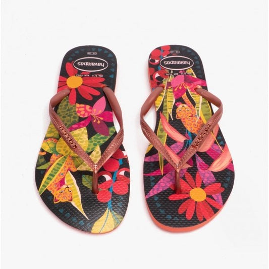 Havaianas HAV SLIM TROPICAL Ladies Flip - Flops Salmon - Shuperb