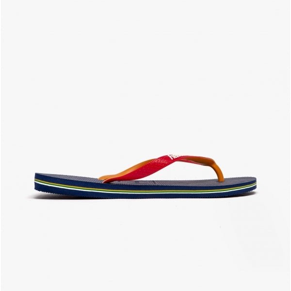 Havaianas HAV BRASIL MIX Unisex Flip Flops Navy Blue/Ruby Red - Shuperb