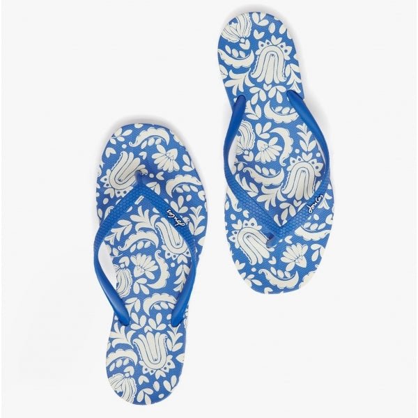 Joules SUNVALE Ladies Flip - Flops Indi Mosaic Blue - Shuperb