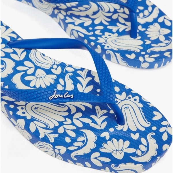 Joules SUNVALE Ladies Flip - Flops Indi Mosaic Blue - Shuperb