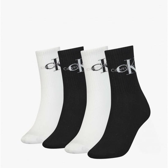 Calvin Klein 4 Pack Giftbox Womens Socks Black Combo - Shuperb