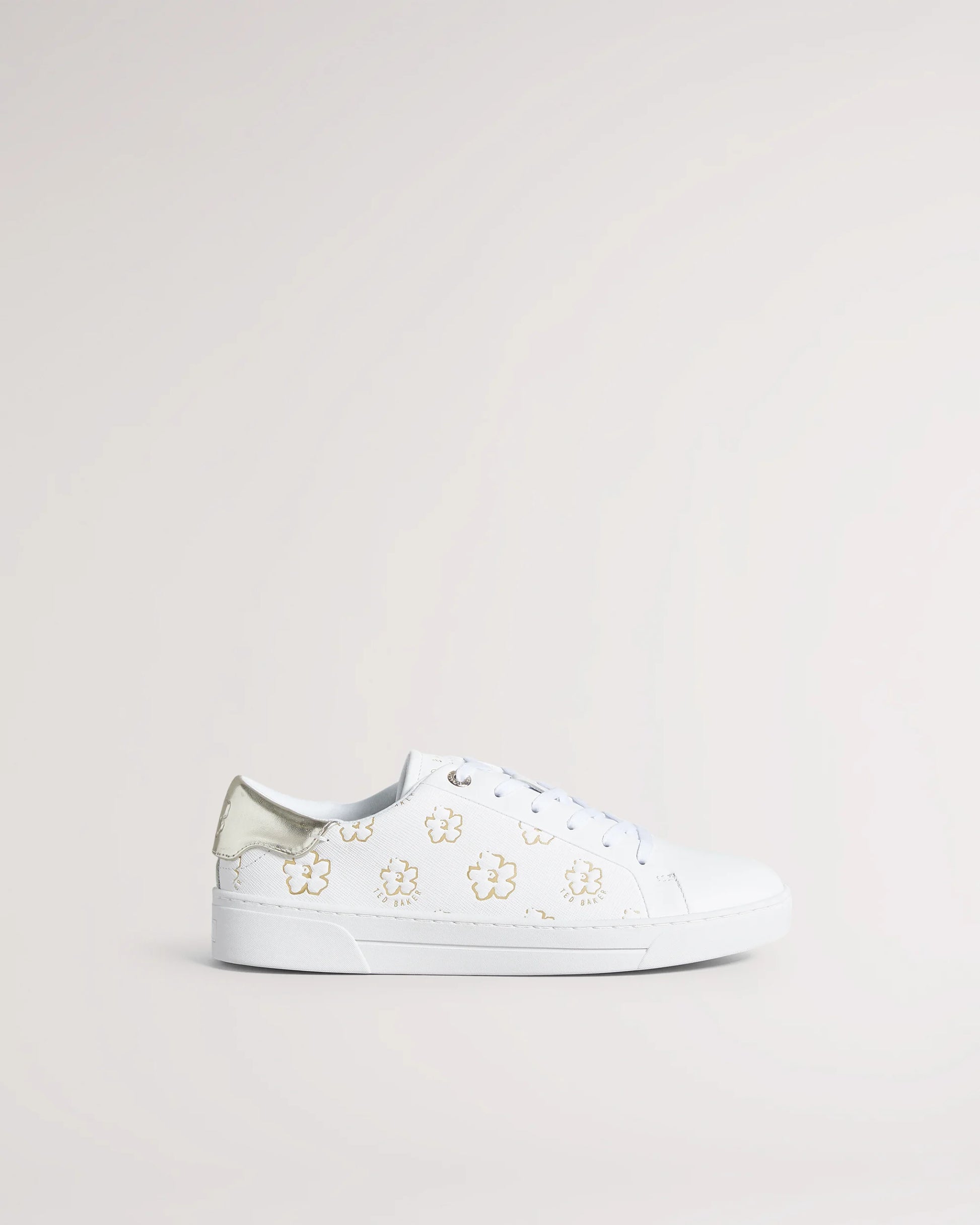 Ted Baker TALIY Womens Trainers White/Gold - Shuperb