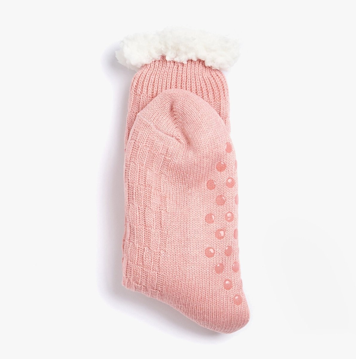 Barbour CABLE KNIT LOUNGE SOCK Womens Socks Dusty Pink - Shuperb