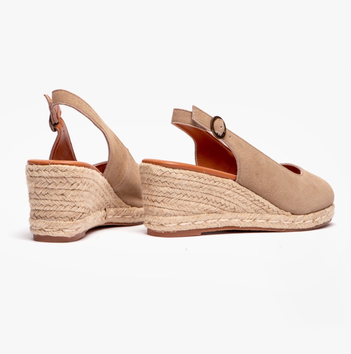 Barbour NADIA Ladies Espadrille Wedges Sand - Shuperb