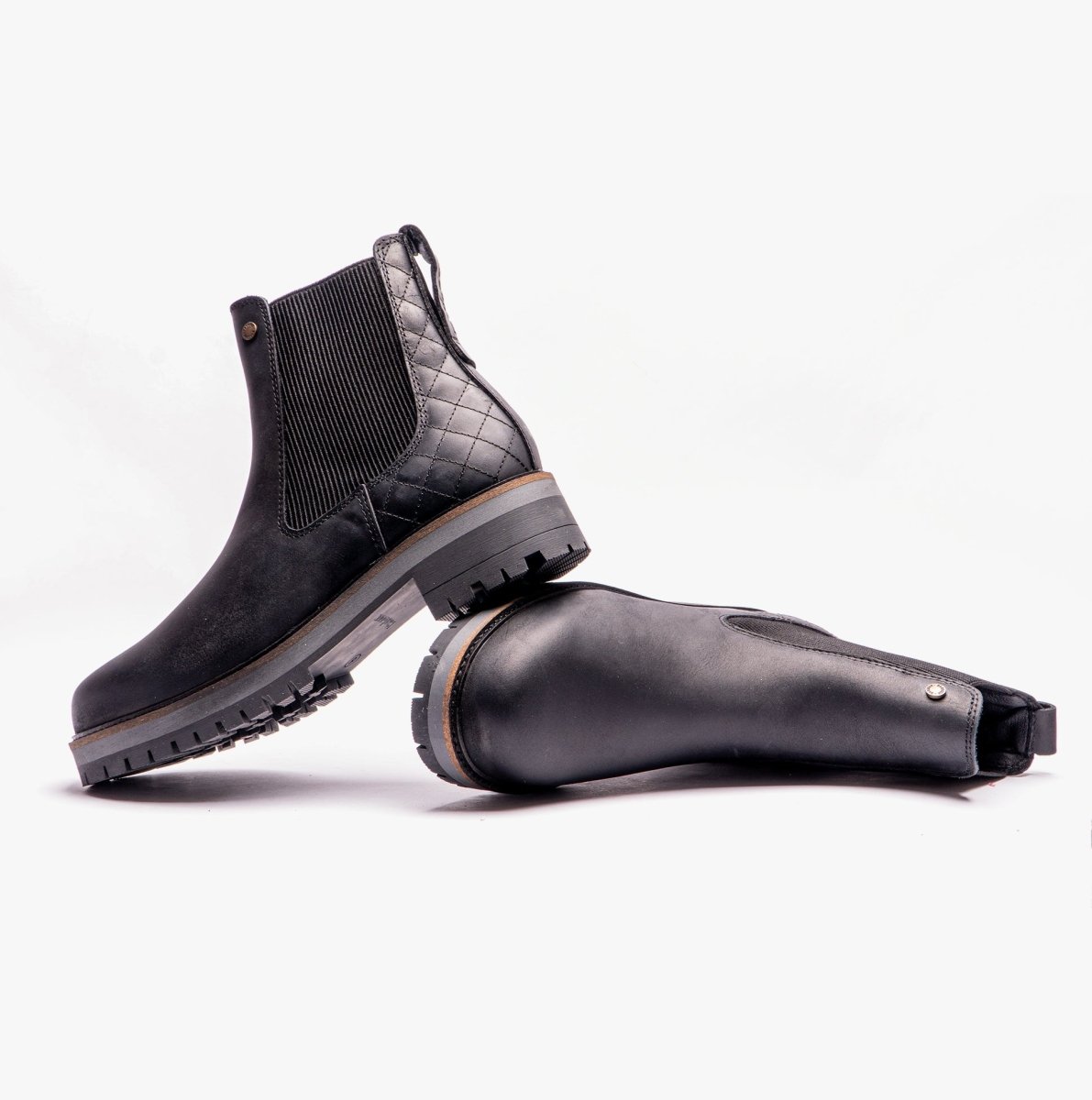 Barbour HEATHER Womens Chelsea Boots Black - Shuperb