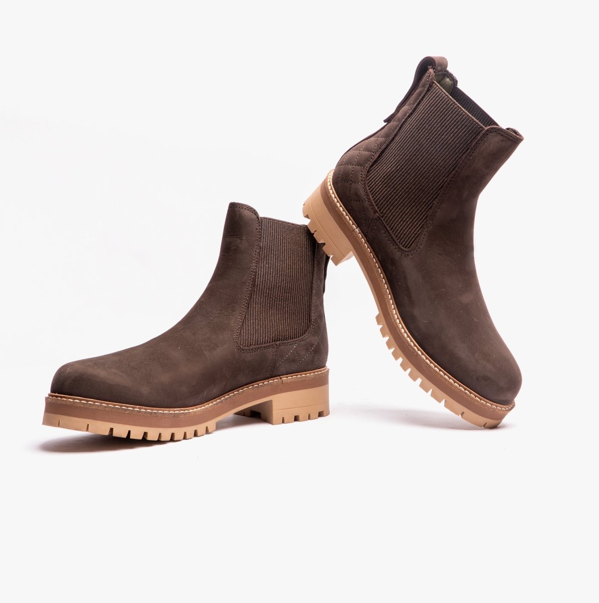 Barbour HEATHER Womens Chelsea Boots Dark Brown - Shuperb