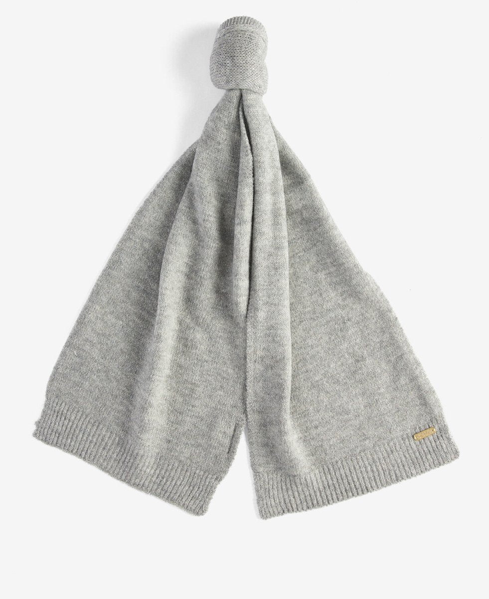 Barbour SPARKLE BEANIE & SCARF Womens Gift Set Grey Marl - Shuperb