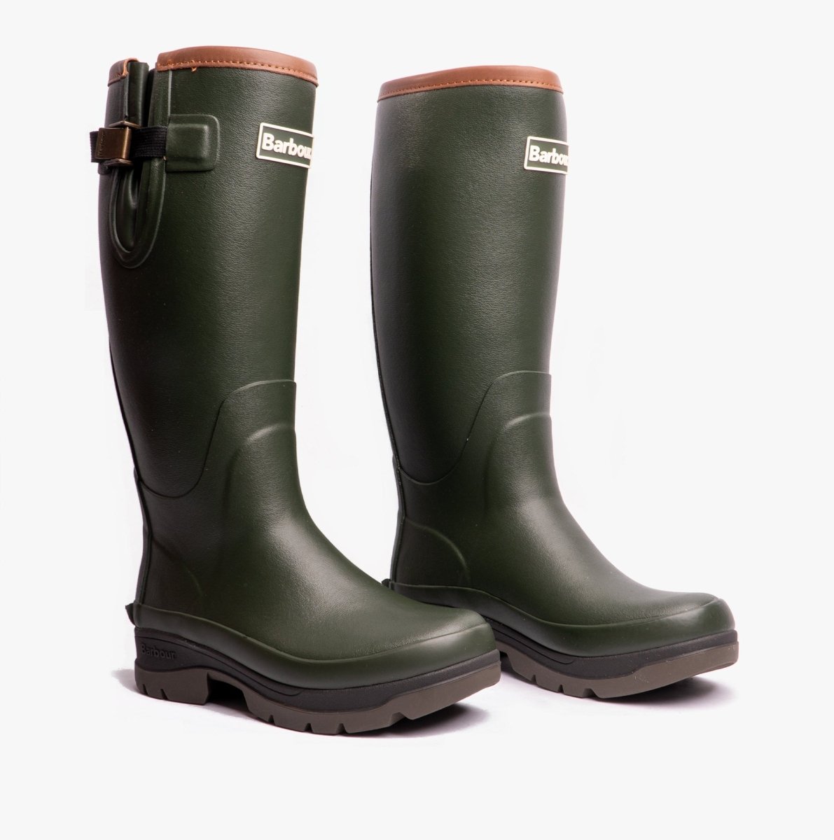 Barbour TEMPEST Womens Wellington Boots Olive - Shuperb