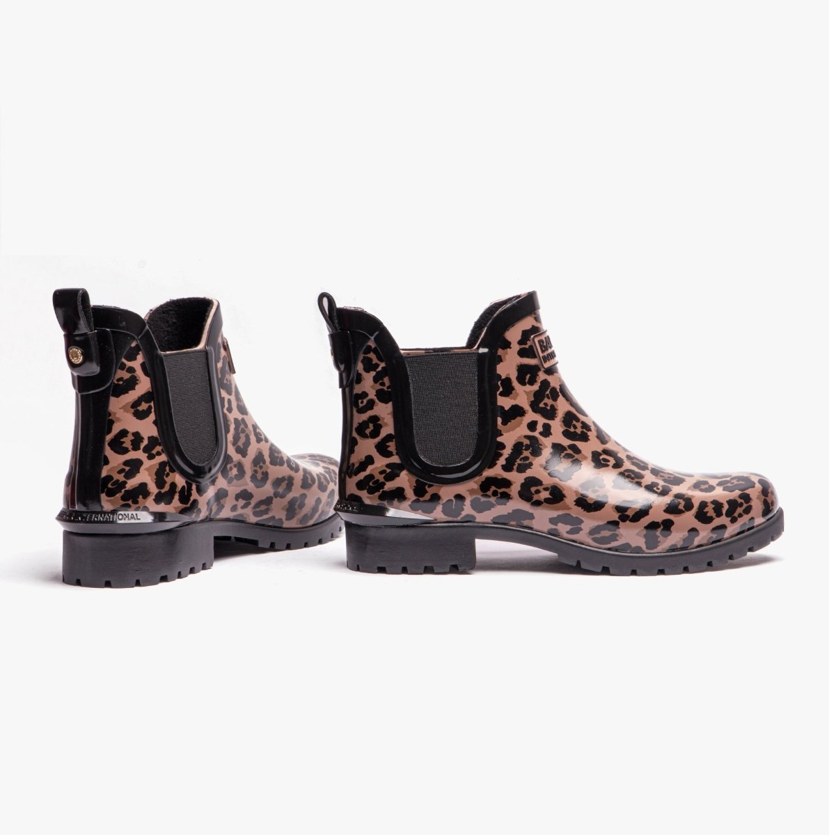 Barbour ASSEN Womens Chelsea Boots Jaguar Print - Shuperb