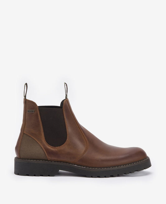 Barbour PATTON Mens Chelsea Boots Teak - Shuperb