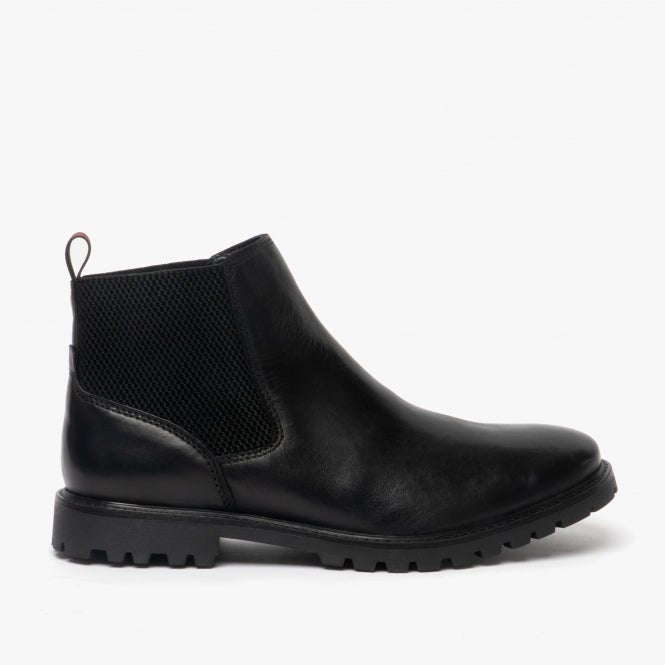 Base London ANDERSON Mens Chelsea Boots Black - Shuperb