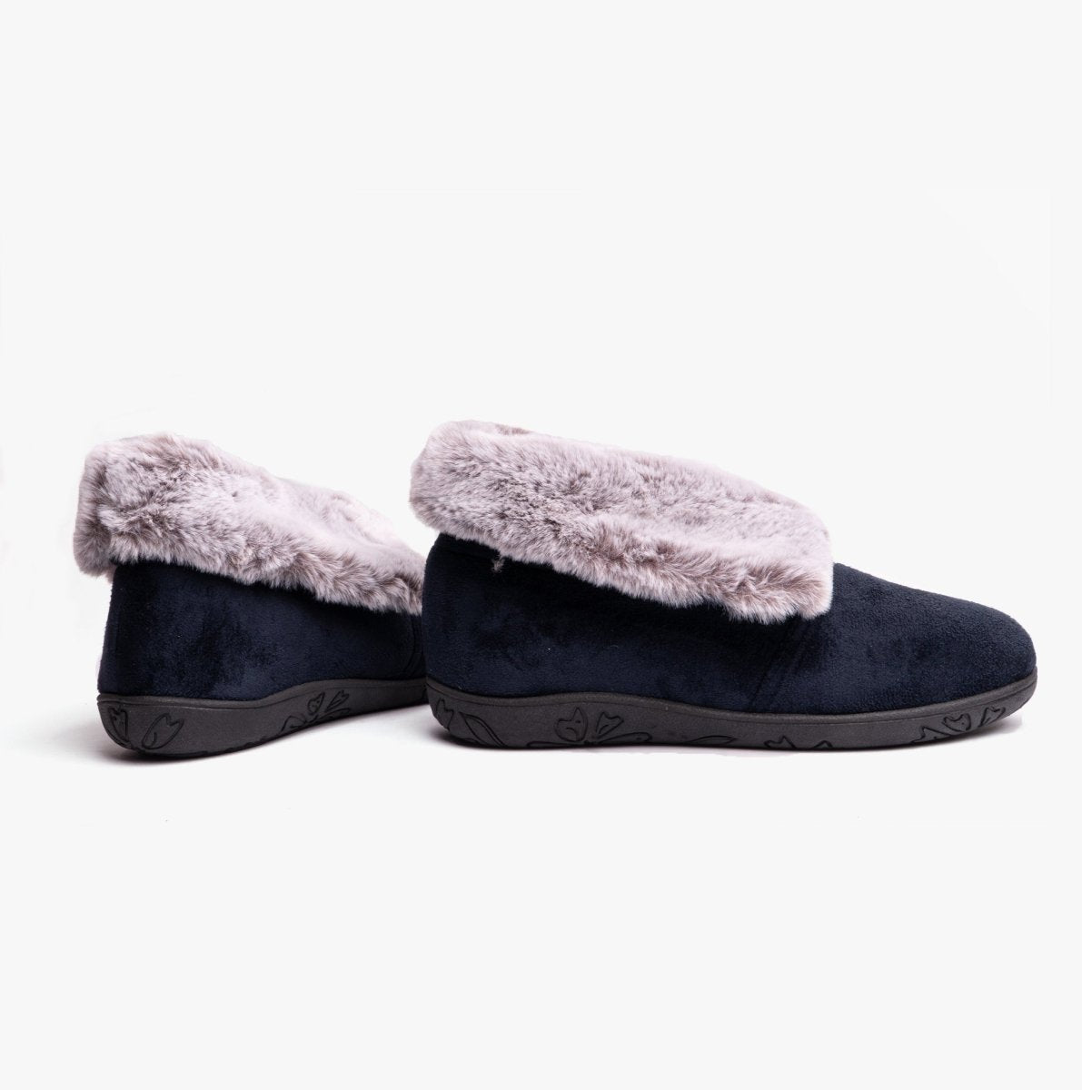 Padders ESME Womens Slippers Navy Combi - Shuperb