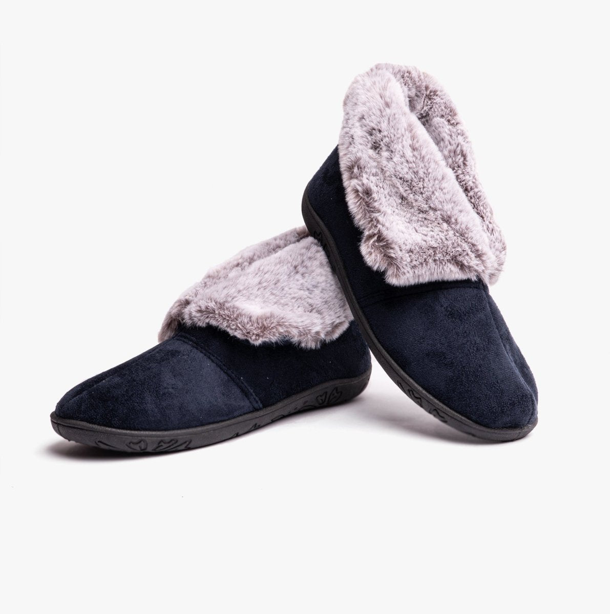 Padders ESME Womens Slippers Navy Combi - Shuperb