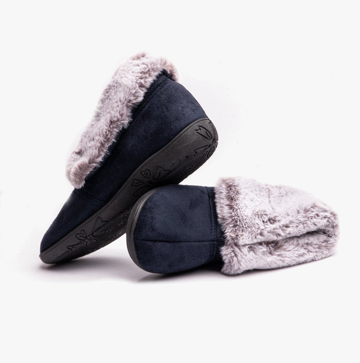 Padders ESME Womens Slippers Navy Combi - Shuperb