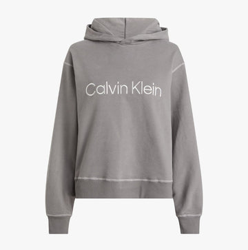 Calvin Klein HOODIE PA7 Womens Hoodie Charcoal Gray - Shuperb