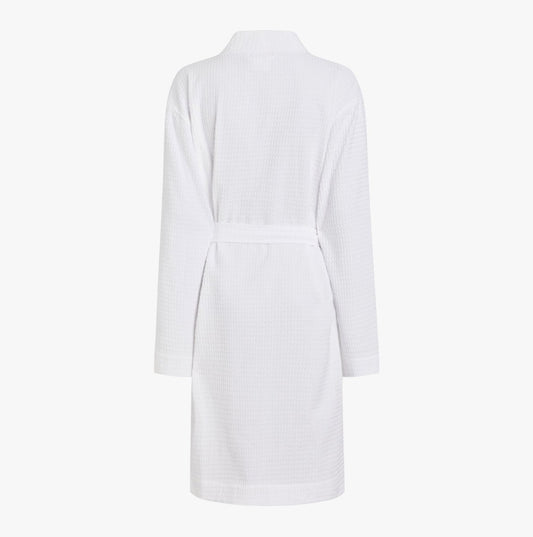 Calvin Klein Ladies Bathrobes White - Shuperb