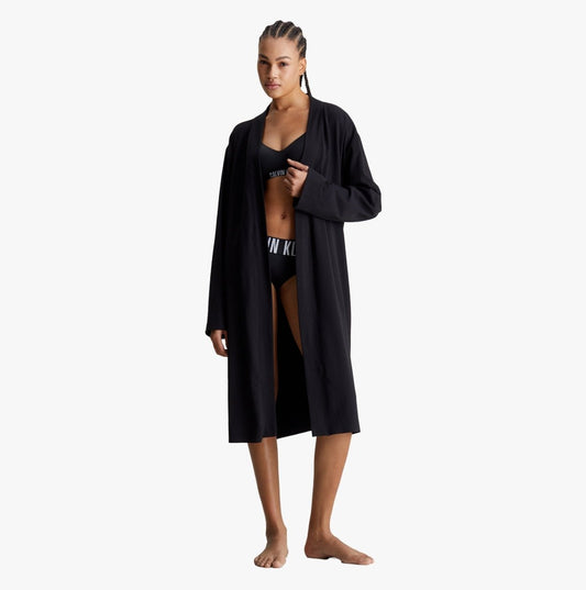 Calvin Klein INTENSE POWER Bathrobe Womens Black - Shuperb