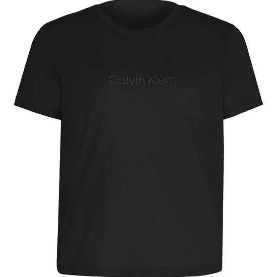 Calvin Klein COTTON TEES Womens T Shirt Black - Shuperb