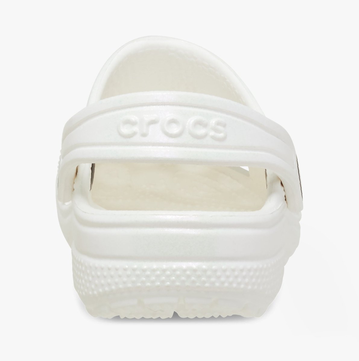 Crocs 209197 - 100 CLASSIC IRIDESCENT GLOG Kids Clogs White - Shuperb