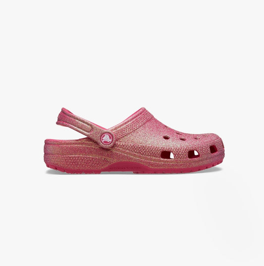 Crocs Crocs CLASSIC IRIDESCENT GLITTER Unisex Clogs Dragon Fruit - Shuperb