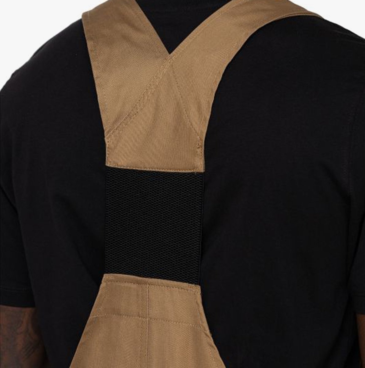 Dickies EVERYDAY Mens Bib & Brace Overall Khaki/Black - Shuperb