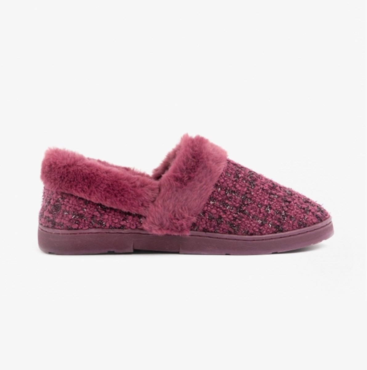 Dr Keller AVON Ladies Full Slippers Burgundy - Shuperb