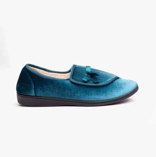 Dr Keller VIOLA Womens Slippers Blue - Shuperb