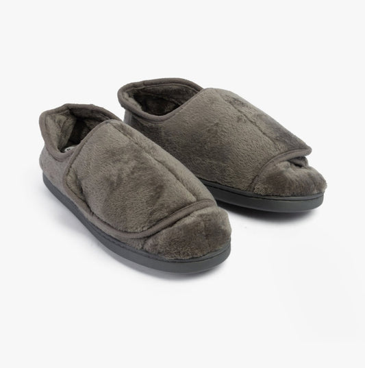 Dr Keller Dr Keller VELVIT Mens Slippers Grey - Shuperb