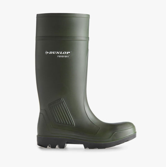 Dunlop PUROFORT Unisex Wellington Boots Green