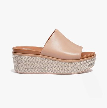 FitFlop AY9 - 137 ELOISE ESPADRILLE Ladies Wedges Beige - Shuperb