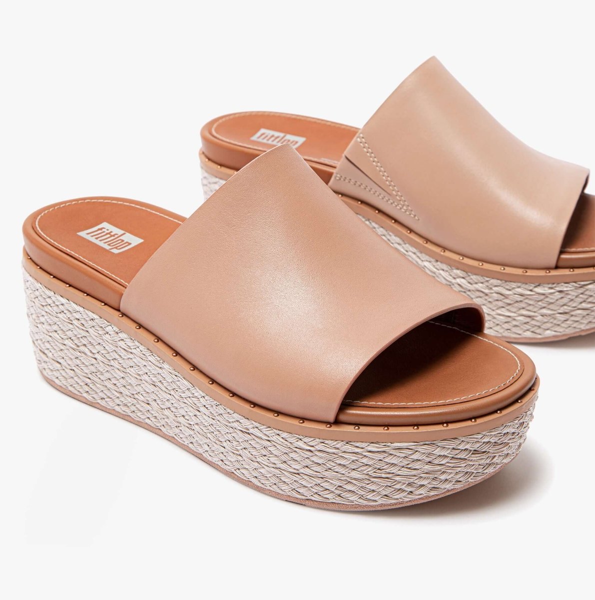 FitFlop AY9 - 137 ELOISE ESPADRILLE Ladies Wedges Beige - Shuperb