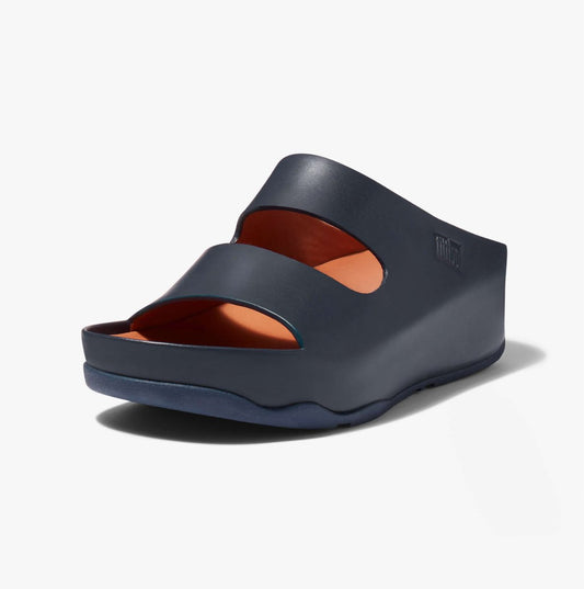 FitFlop SHUV TWO - BAR Womens Slides Midnight Navy - Shuperb