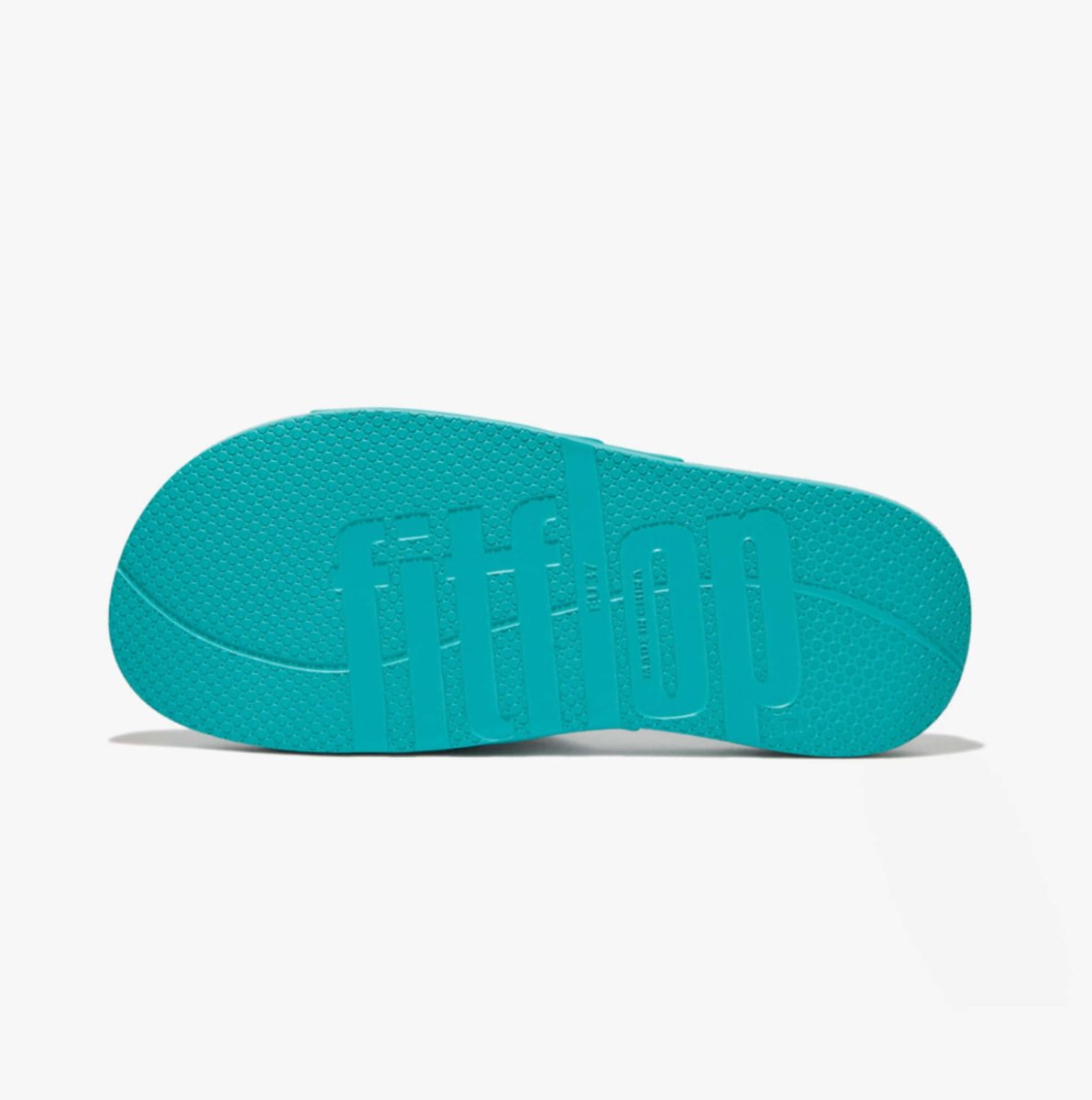 FitFlop iQUSHION TWO - BAR BUCKLE SLIDES Ladies Tahiti Blue - Shuperb