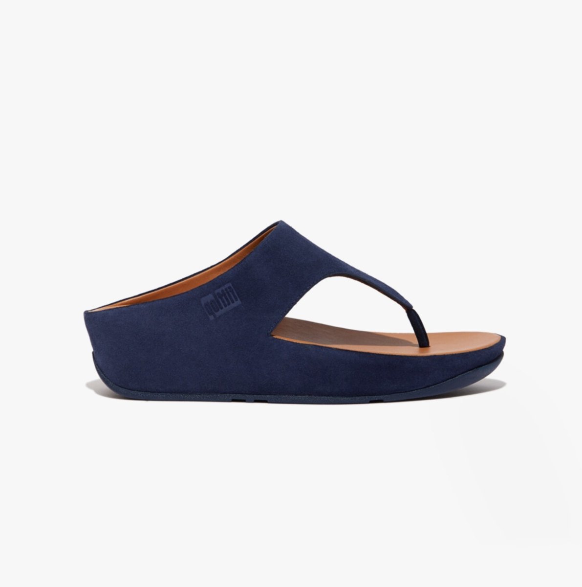 FitFlop SHUV Ladies Suede Toe - Post Sandals Midnight Navy - Shuperb