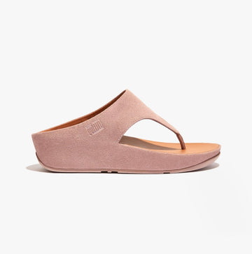 FitFlop SHUV Ladies Suede Toe - Post Sandals Pink Sky - Shuperb